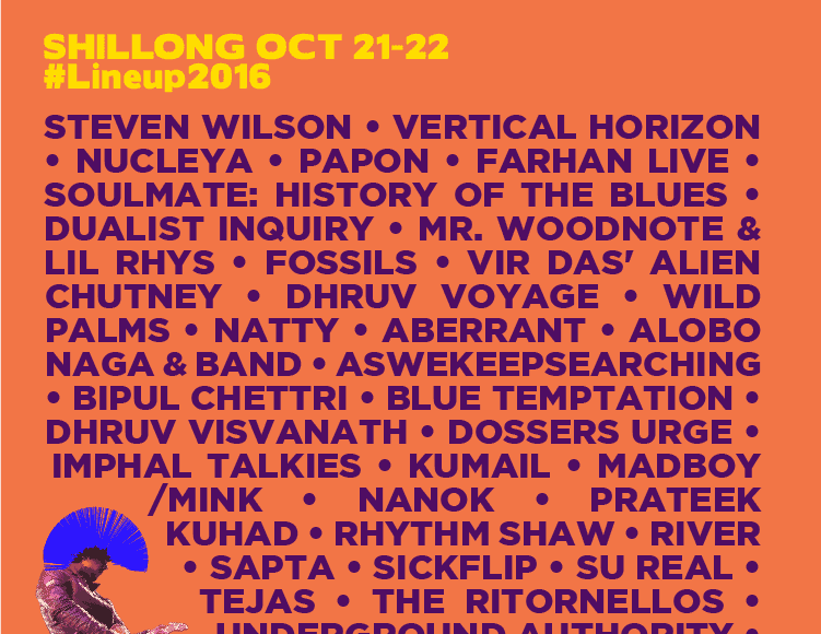 Bacardi NH7 Weekender line up for Shillong