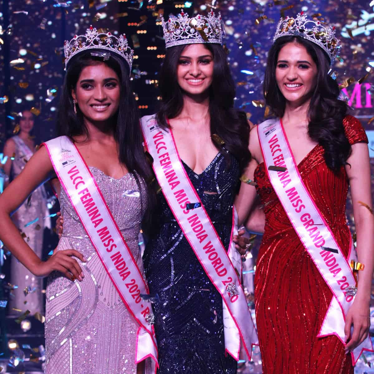 Femina Miss India 2020 winners - Manasa Varanasi, Manya Singh, Manika Sheokand