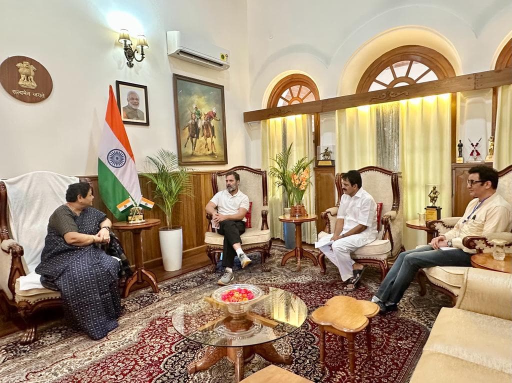manipur needs peace rahul gandhi after meeting governor anusuiya uikey in imphal 2 – The News Mill