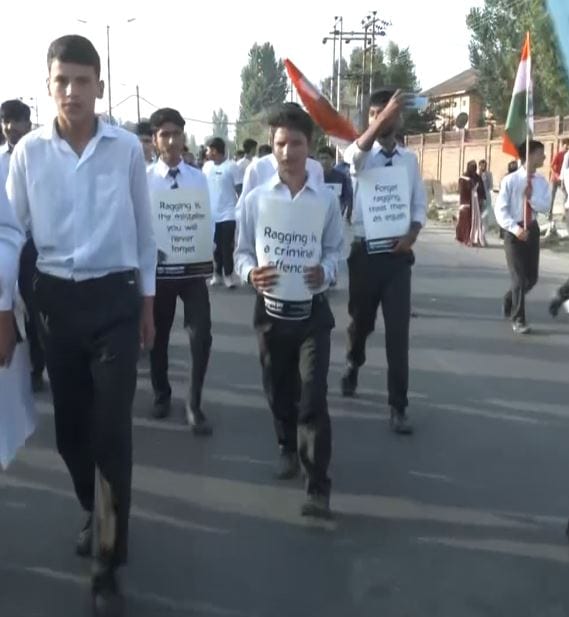 j k anti ragging week kicks off in srinagar with students rally 1 – The News Mill