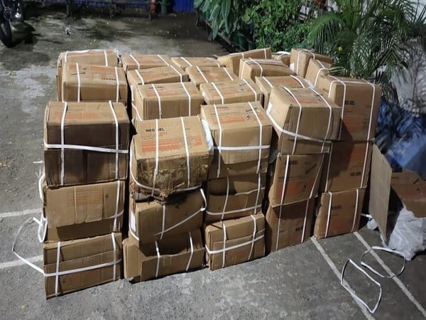 60 boxes of gelatin sticks recovered from West Bengal’s Birbhum (Photo/ANI)