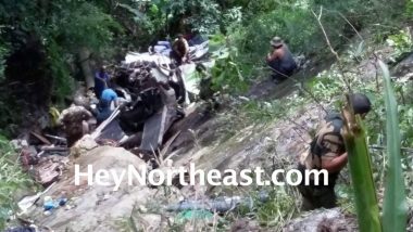 Exclusive photos of Meghalaya bus accident rescue operations