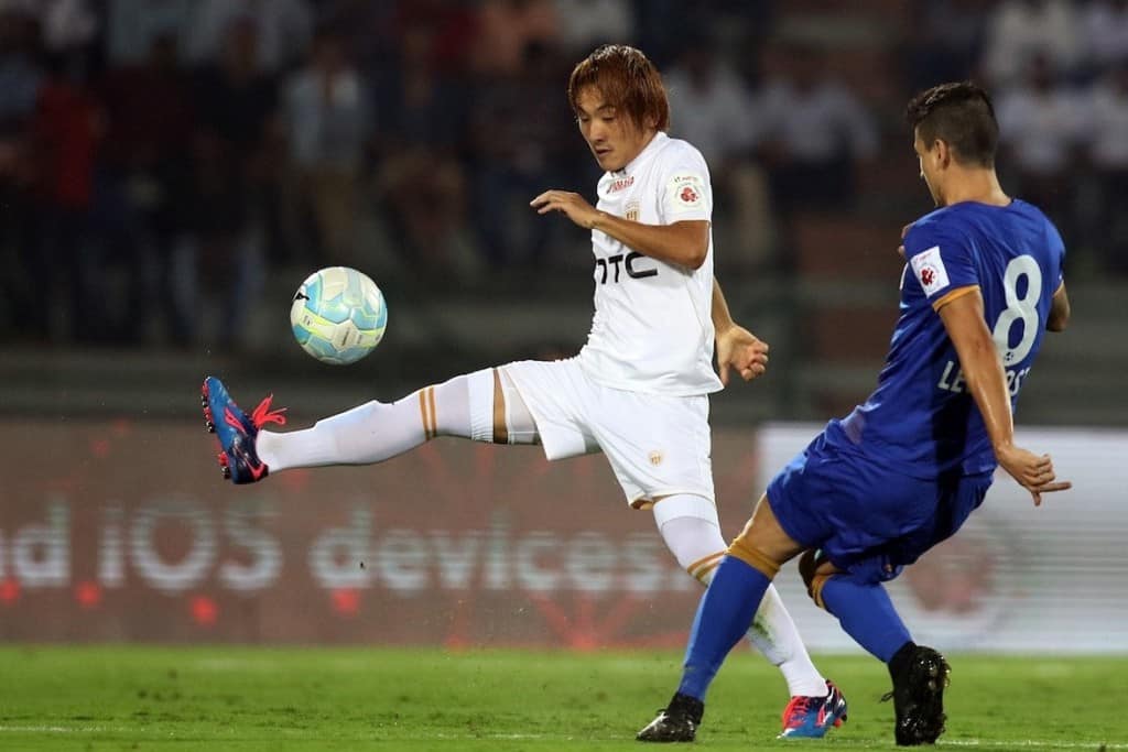 Katsumi Yusa of NorthEast United FC in action – The News Mill