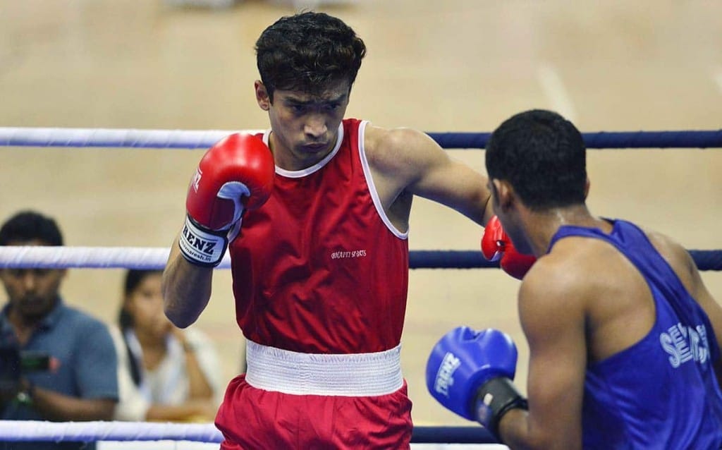 Shiva Thapa in action BOXING Day3 – The News Mill