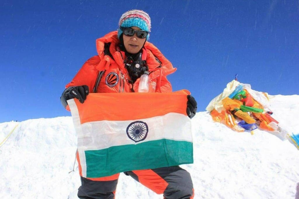 Anshu Jamsenpa during her 2017 expedition.