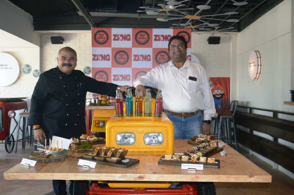 Siddharth Joardar Corporate Chef and Tapan Sinha COO at Zing Restaurants Pvt Ltd. during the launch of Rang De Basanti Urban Dhaba Christian Basti 2 – The News Mill