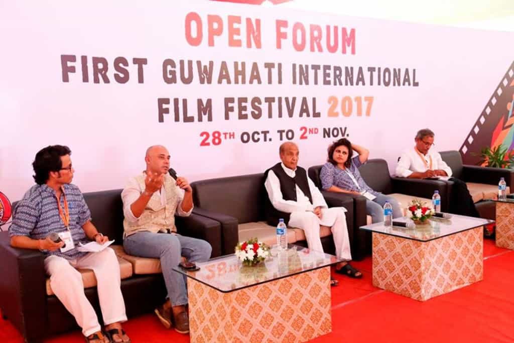 Lunchbox co producer Shahnaab Alam speaking during an Open Forum on the topic Prospects and Problems of Regional Cinema on October 31 at GIFF – The News Mill