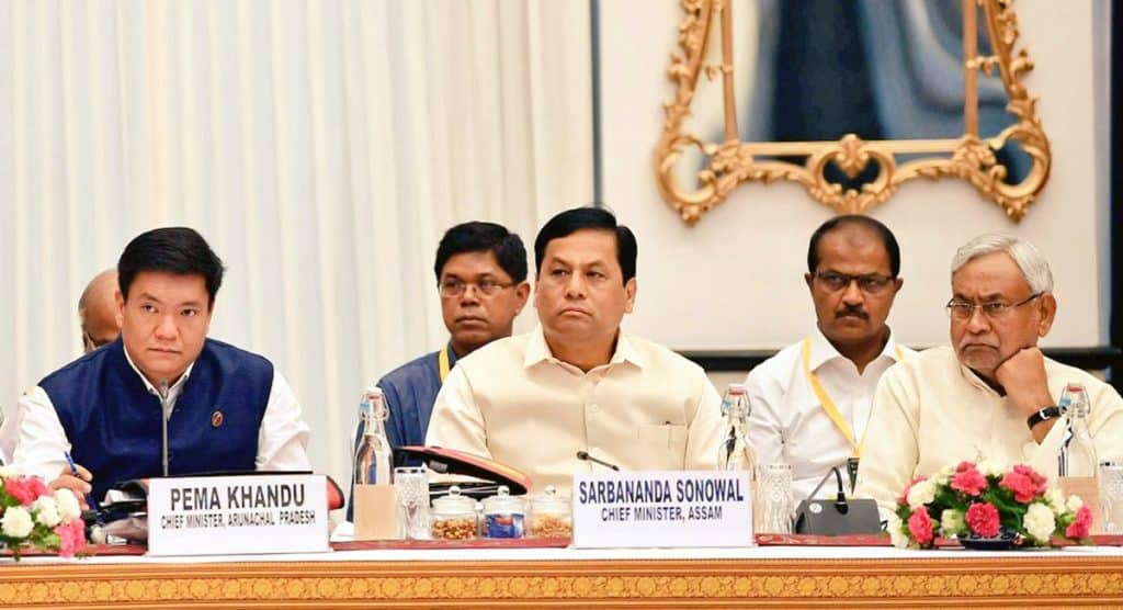 Sonowal calls for flood relief highlights revenue gains in NITI Aayog – The News Mill