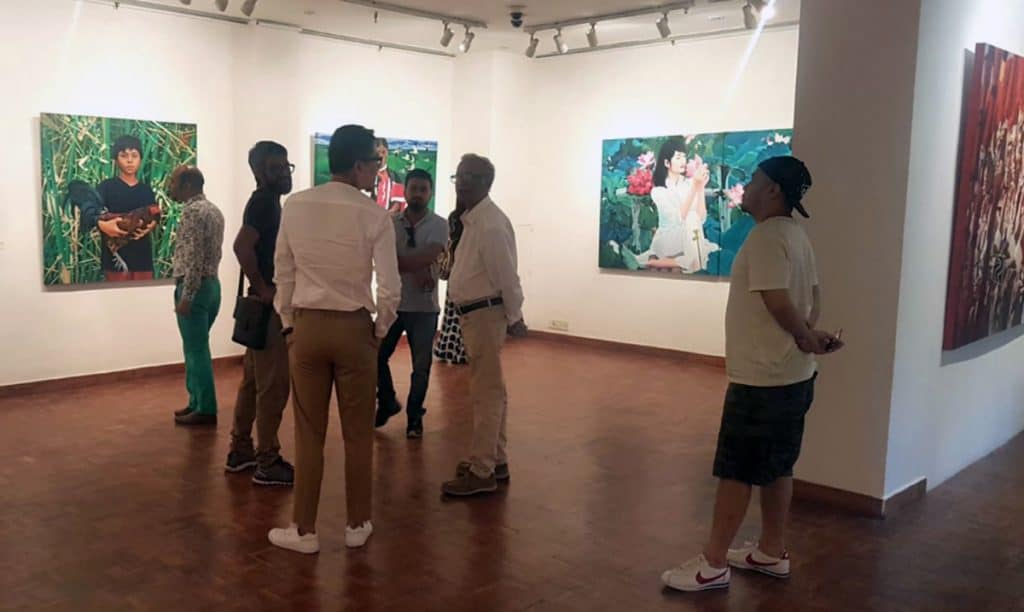 New Delhi based Manipur artiste Oinam Dilip’s solo painting exhibition – The News Mill