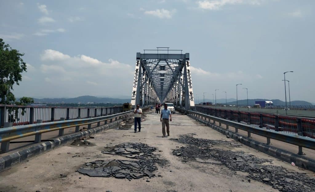 Saraighat Bridge repair work
