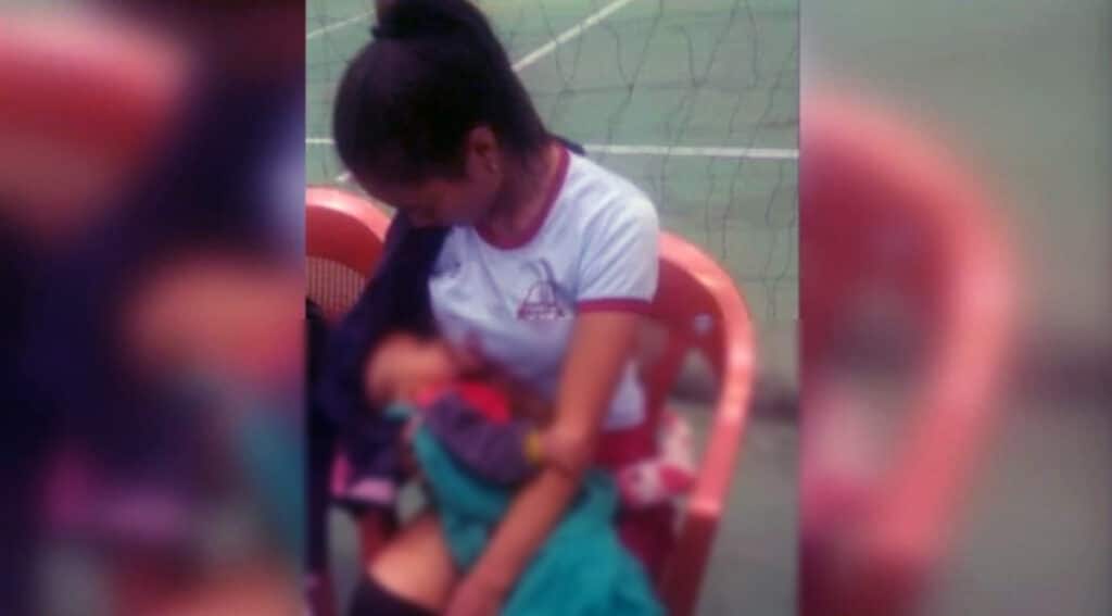 Mizo Vollyball Players breastfeeding photo during a match goes viral – The News Mill