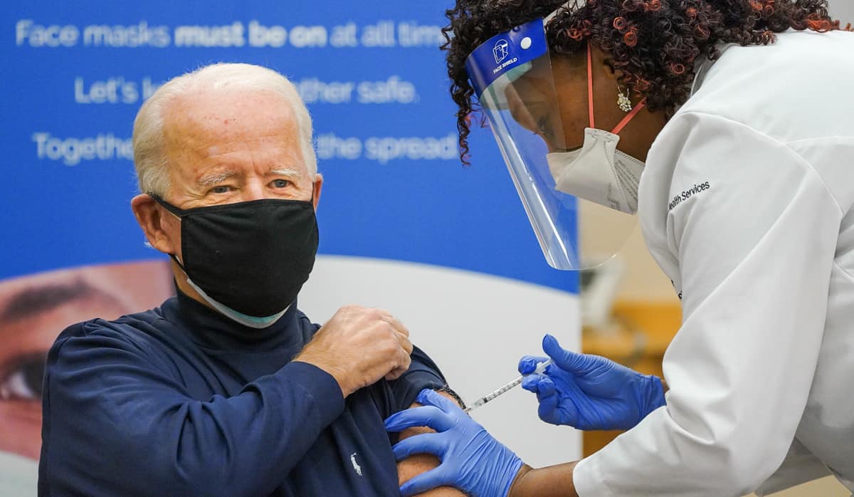 Joe Biden gets COVID-19 vaccine live on television