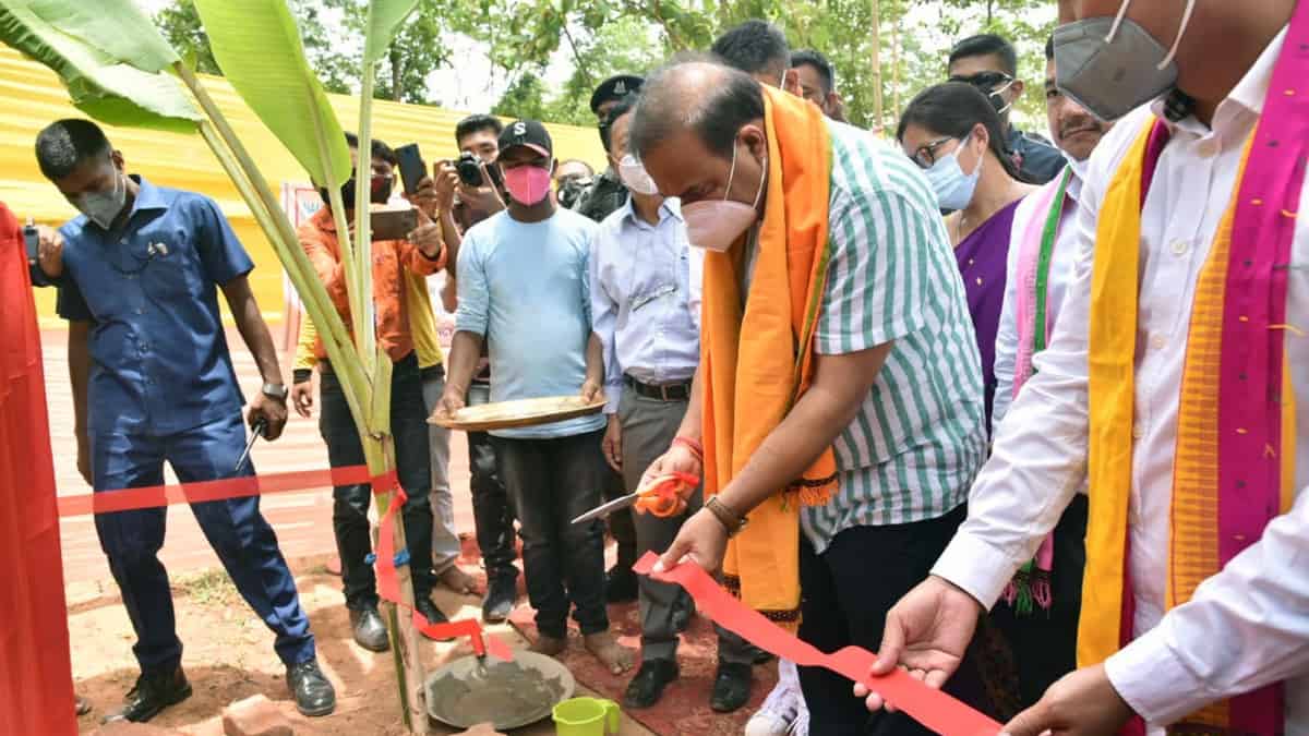 CM Sarma lays foundation stone of bamboo industrial park in Dima Hasao