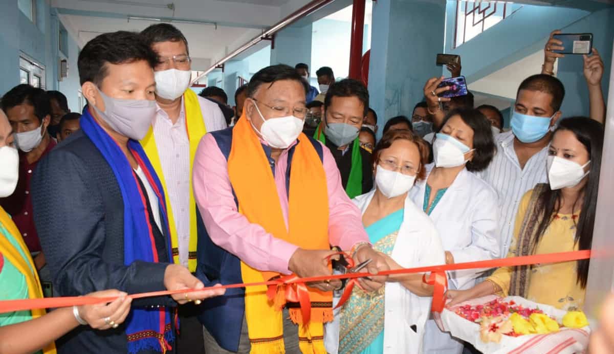 Minister Jogen Mohan inaugurates ICU at Haflong Civil Hospital