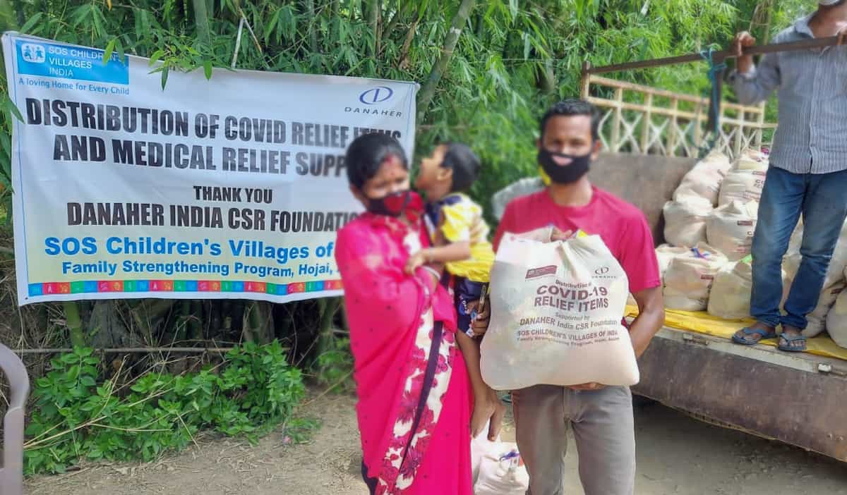 SOS Children’s Villages distributes dry ration kits to vulnerable families in Hojai