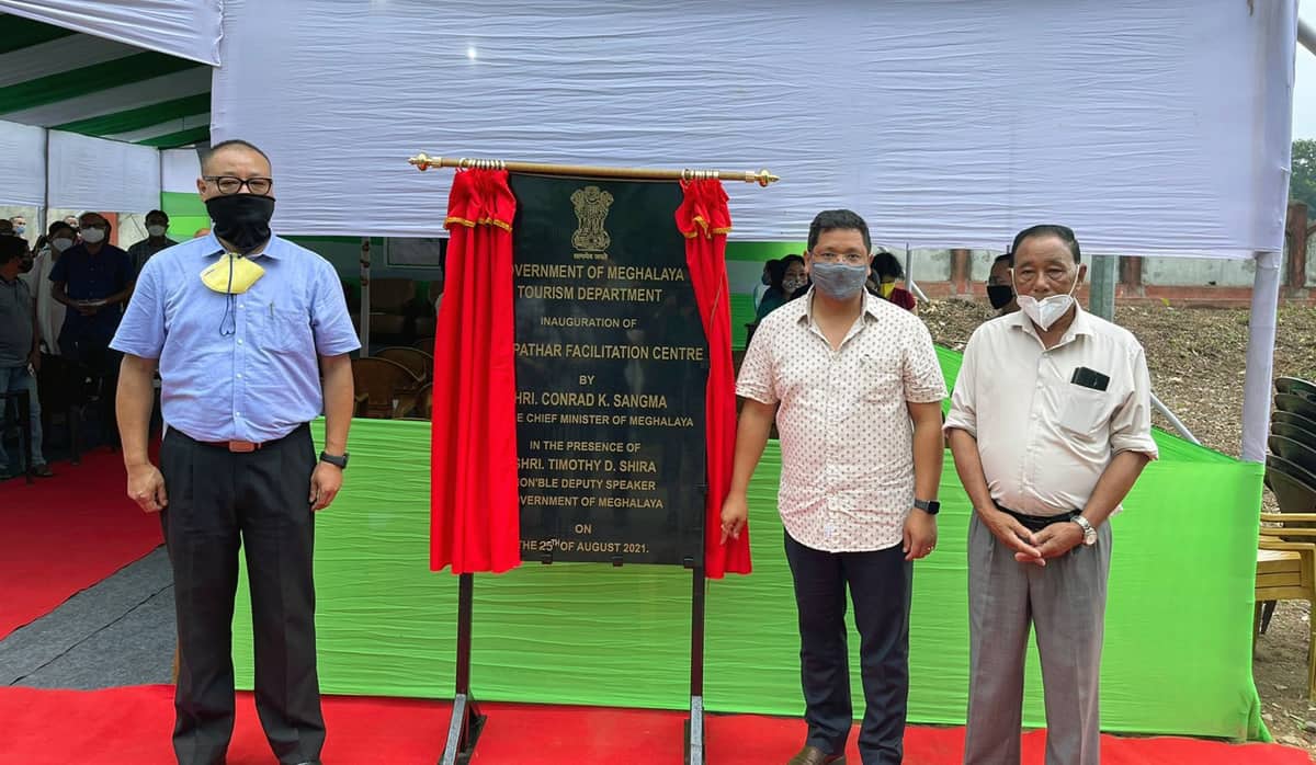 Meghalaya CM inaugurates facilitation centre at Mendipathar railway station