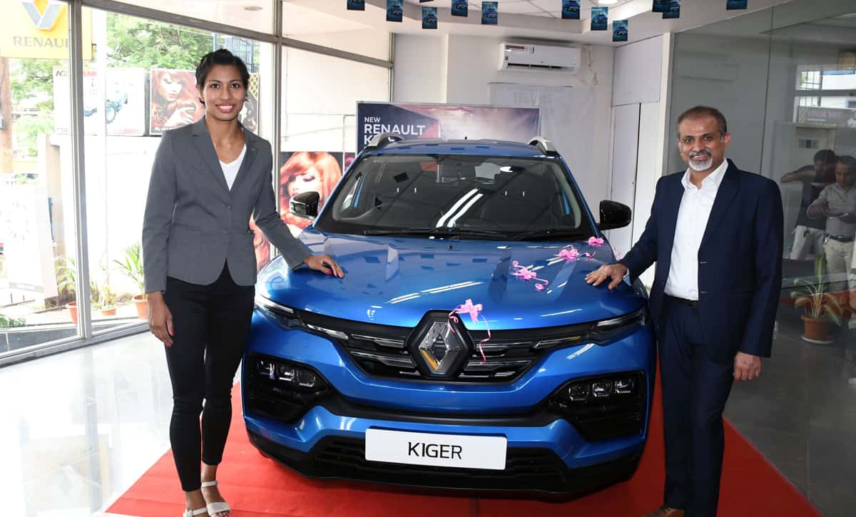 Renault India presents new Kiger SUV to Tokyo Olympics medallist Lovlina Borgohain