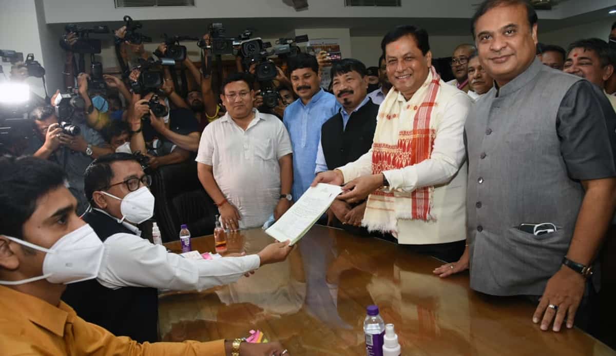 Sonowal filed his nomination papers at the assembly on September 21