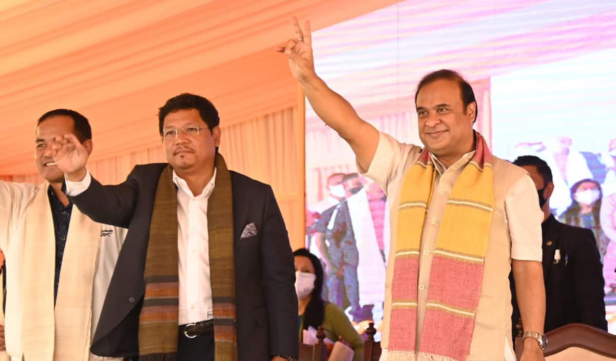 Assam, Meghalaya CMs visit Lower Lumpi, discuss inter-state border dispute