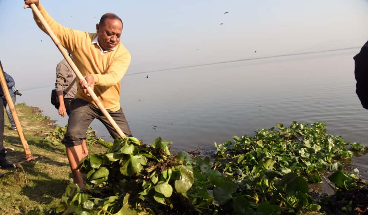Assam minister launches cleanliness drive at Deepor Beel in Guwahati
