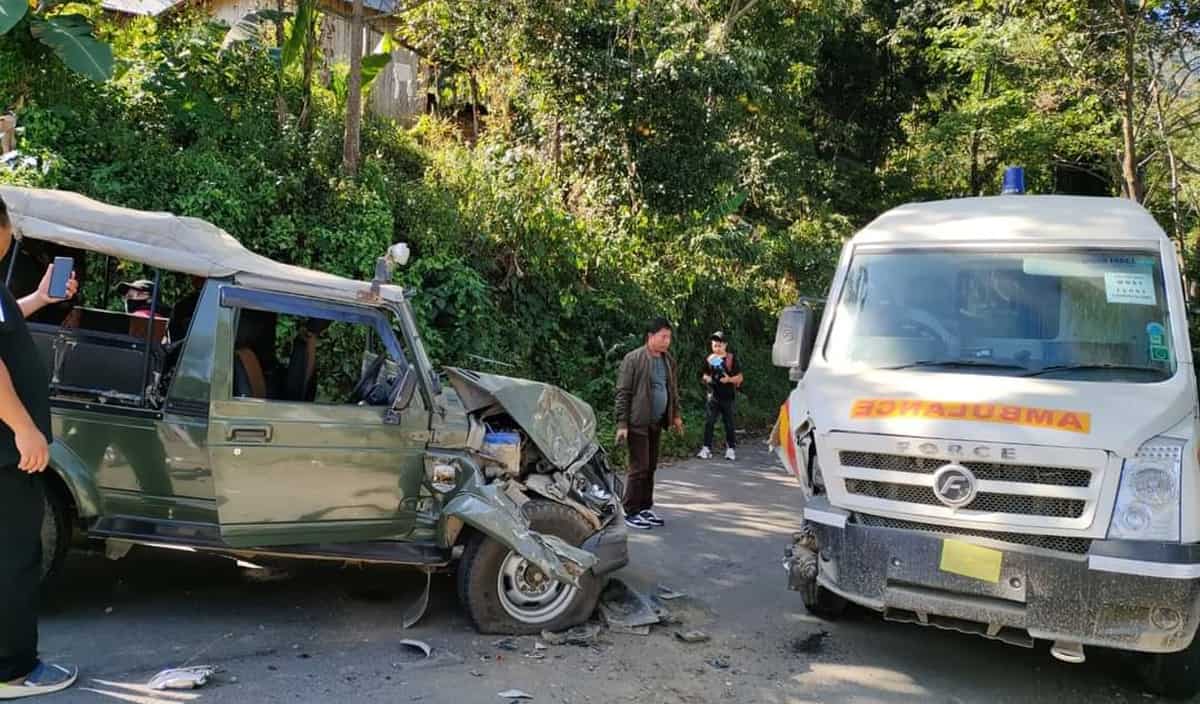 Five security personnel injured in road mishap in Manipur’s Noney