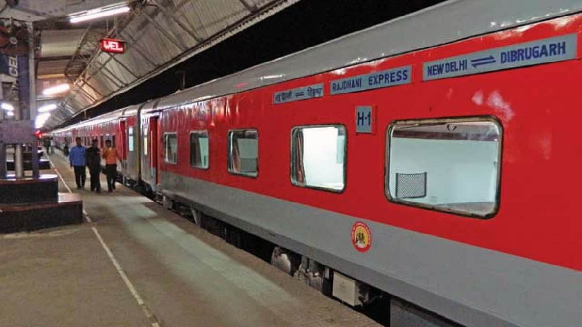 rajdhani express train RPF NF Railway