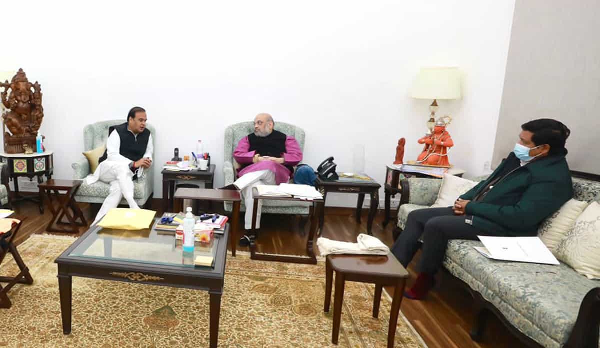 Assam CM and Meghalaya CM met Union home minister on border issue