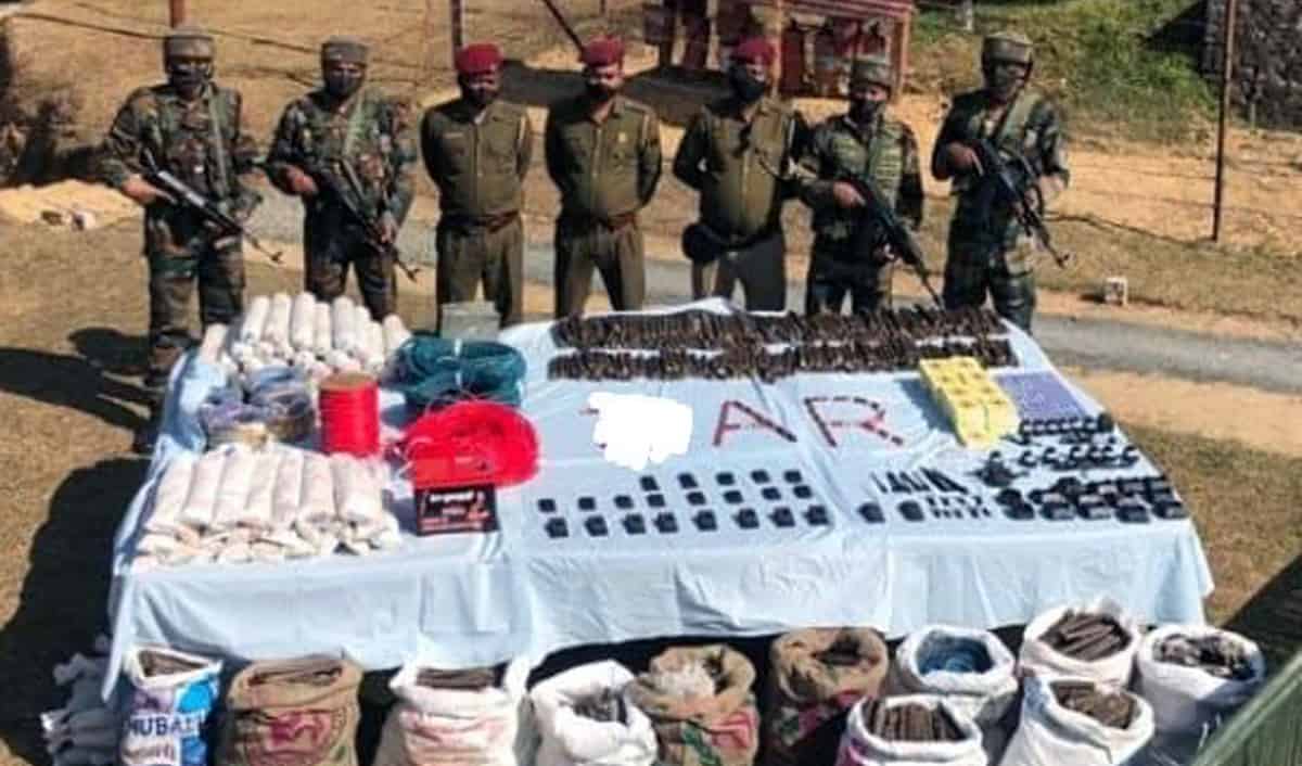 Huge cache of explosives recovered in Mizoram