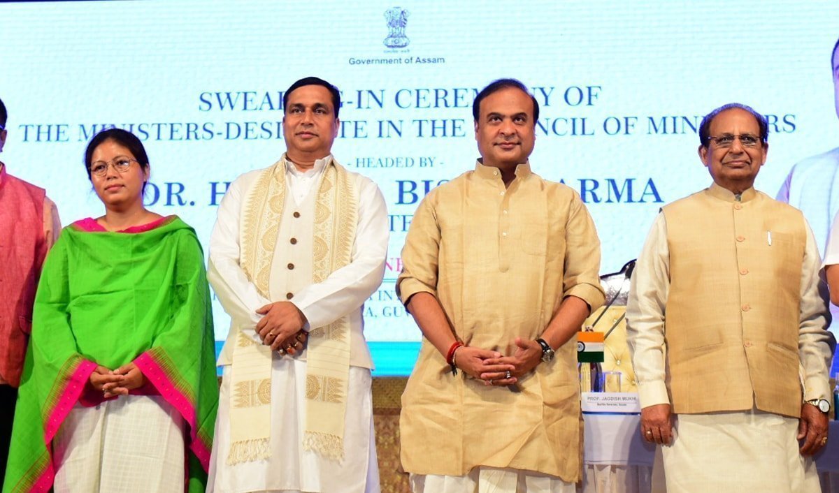 Assam governor administers oath to new ministers