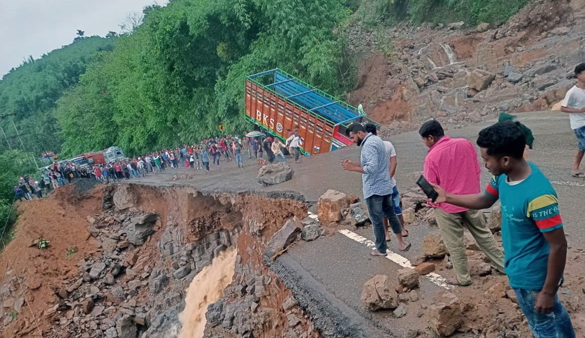 Meghalaya landslide Guwahati Silchar