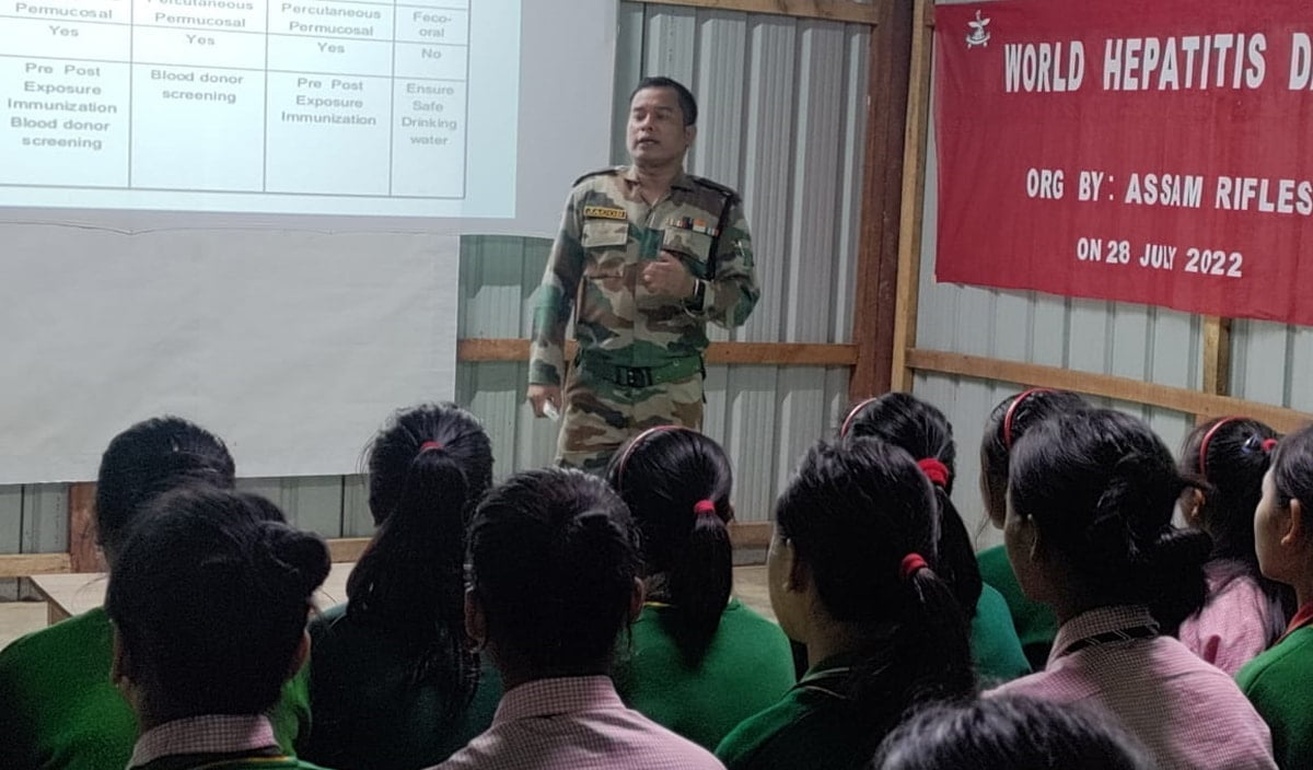 Assam Rifles organises Hepatitis awareness camp at Noklak in Nagaland