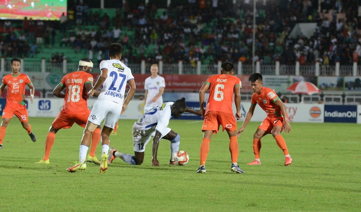 Neroca FC played against Chennaiyin FC in Durand Cup
