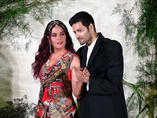 richa chadha ali fazal don designer attire for mumbai wedding reception distribute gifts for media jpg – The News Mill