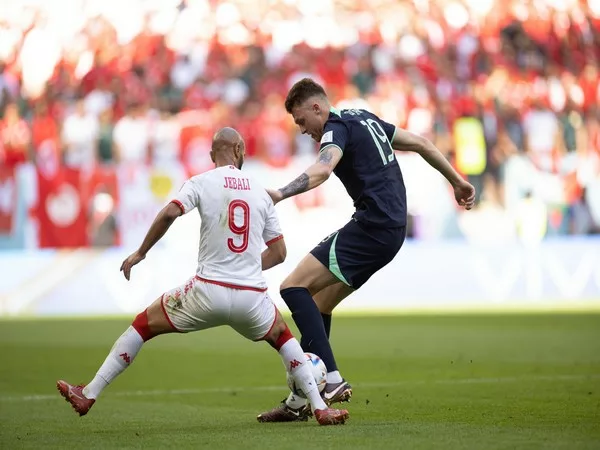 fifa wc australia leads tunisia 1 0 at end of first half jpg – The News Mill