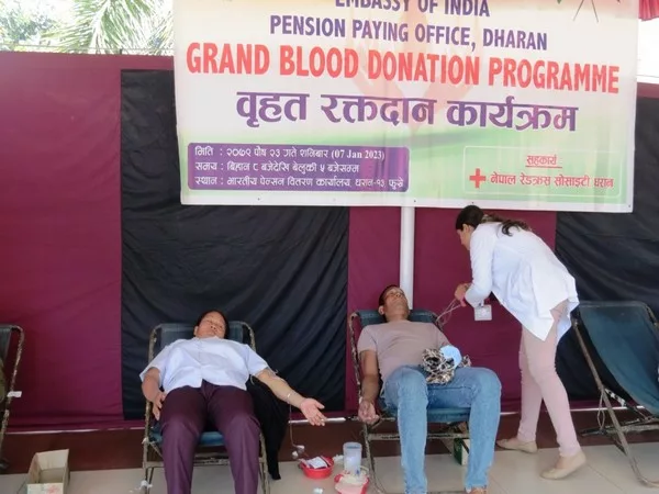 indian embassy in kathmandu holds blood donation camp jpg – The News Mill