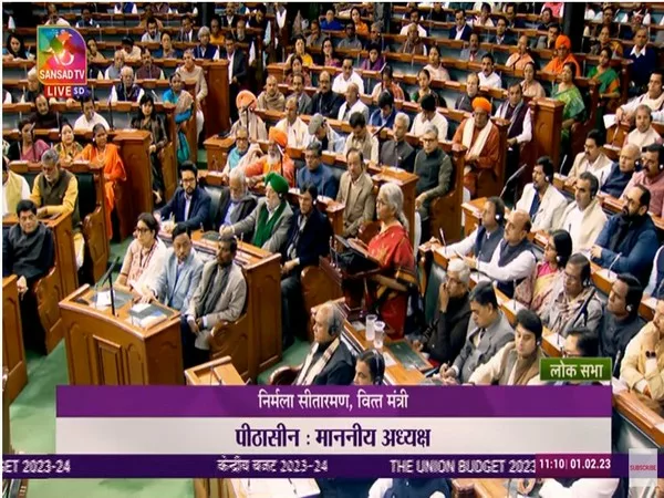 budget 2023 oppn counters modi modi slogans with bharat jodo during fm sitharamans speech jpg – The News Mill
