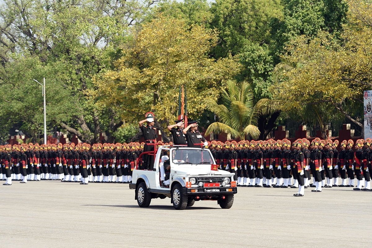 First batch of Agniveer soldiers during the oath taking ceremony