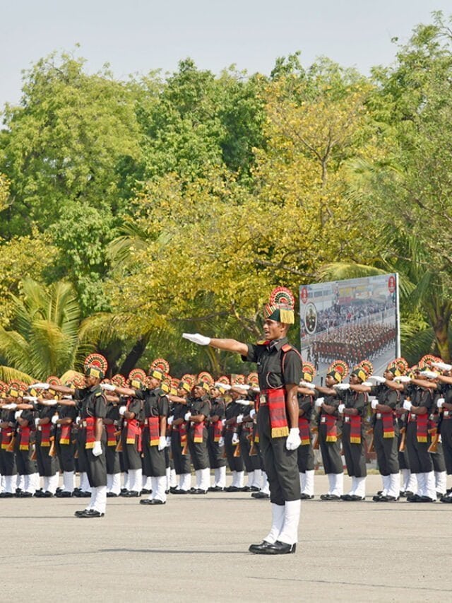 The first batch of Agniveer soldiers during the oath taking ceremony