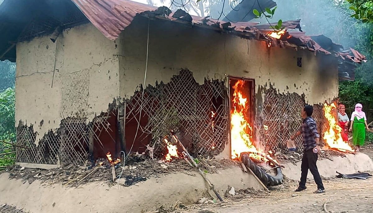 House of man involved in parading Manipur women naked set on fire