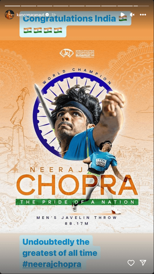 bollywood celebs congratulate neeraj chopra on winning gold in world athletics championships 1 – The News Mill