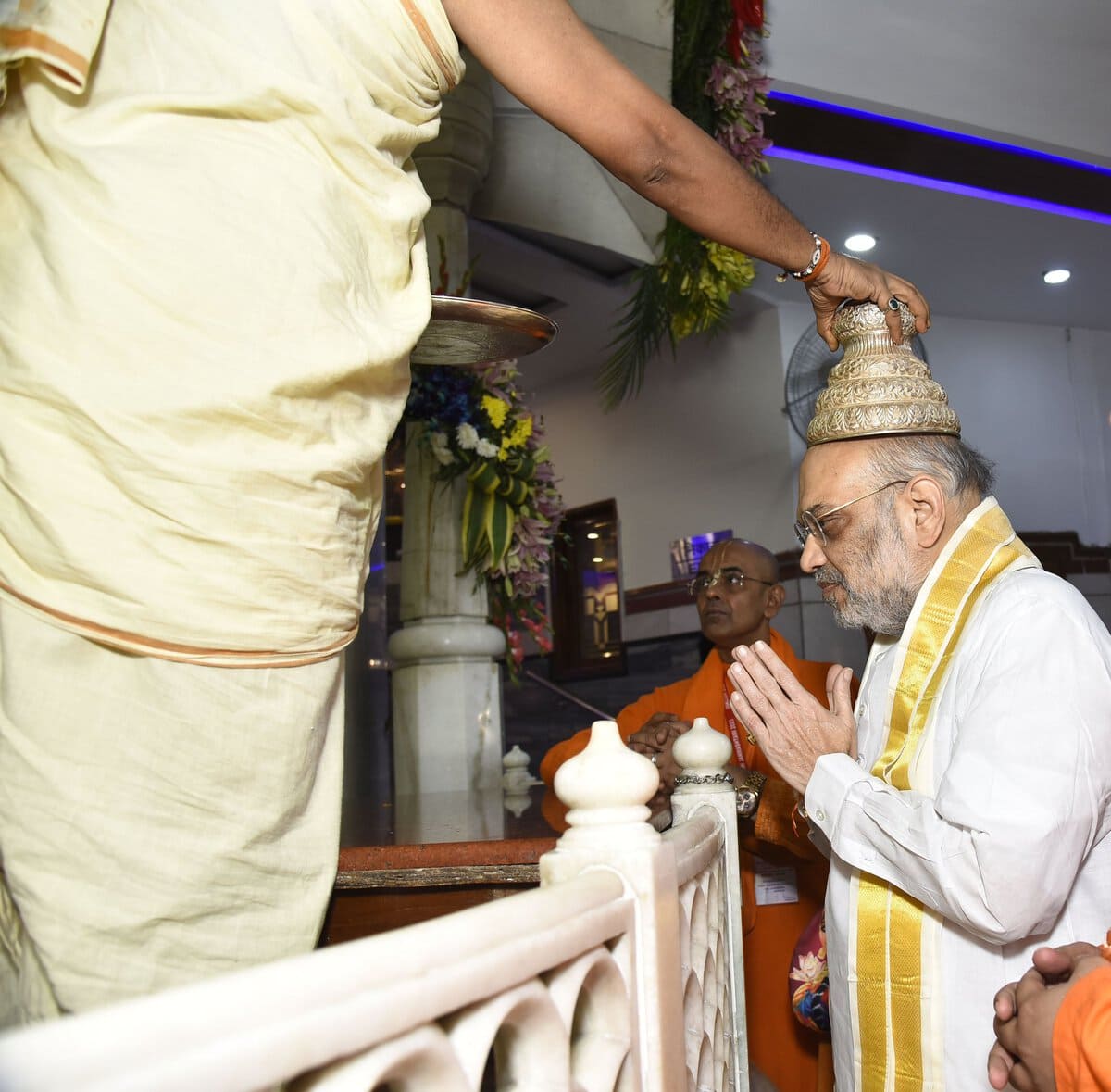 amit shah offers prayers at iskcon temple in delhi on janmashtami 4 – The News Mill