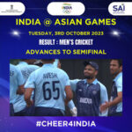 asian games india advance to semi final in mens cricket beat nepal by 23 runs – The News Mill