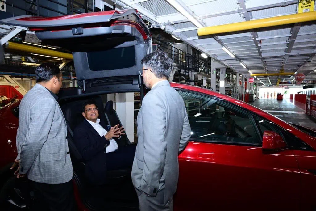 piyush goyal visits teslas california facility says us electric car maker to double indian component imports 1 – The News Mill